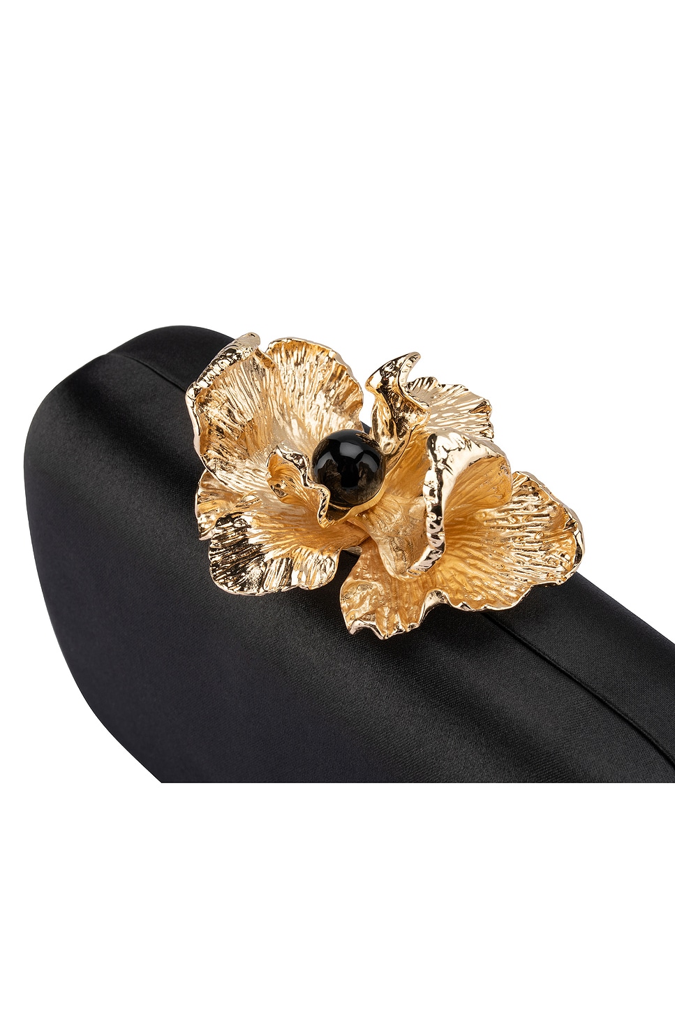 Adele Orchid Lock Clutch