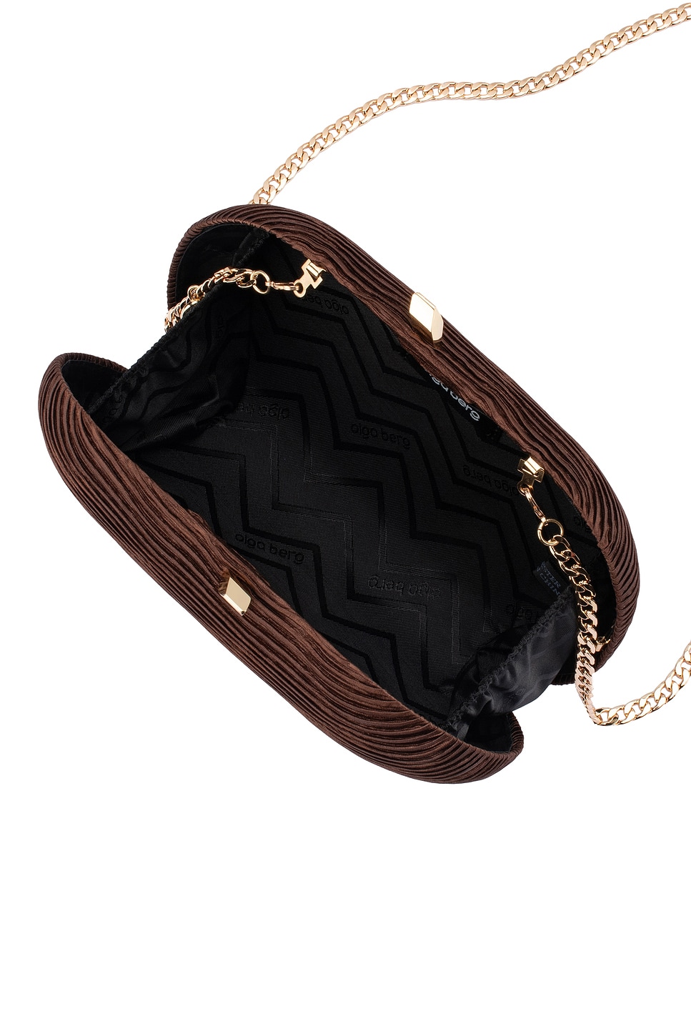 Natalie Pleated Oval Clutch