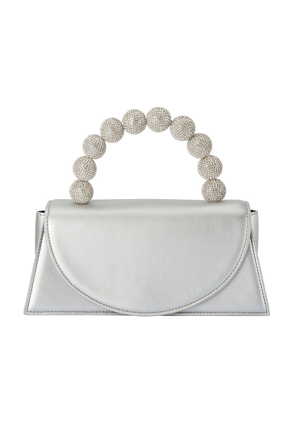 olga berg Gianna Top Handle Bag in Silver REVOLVE