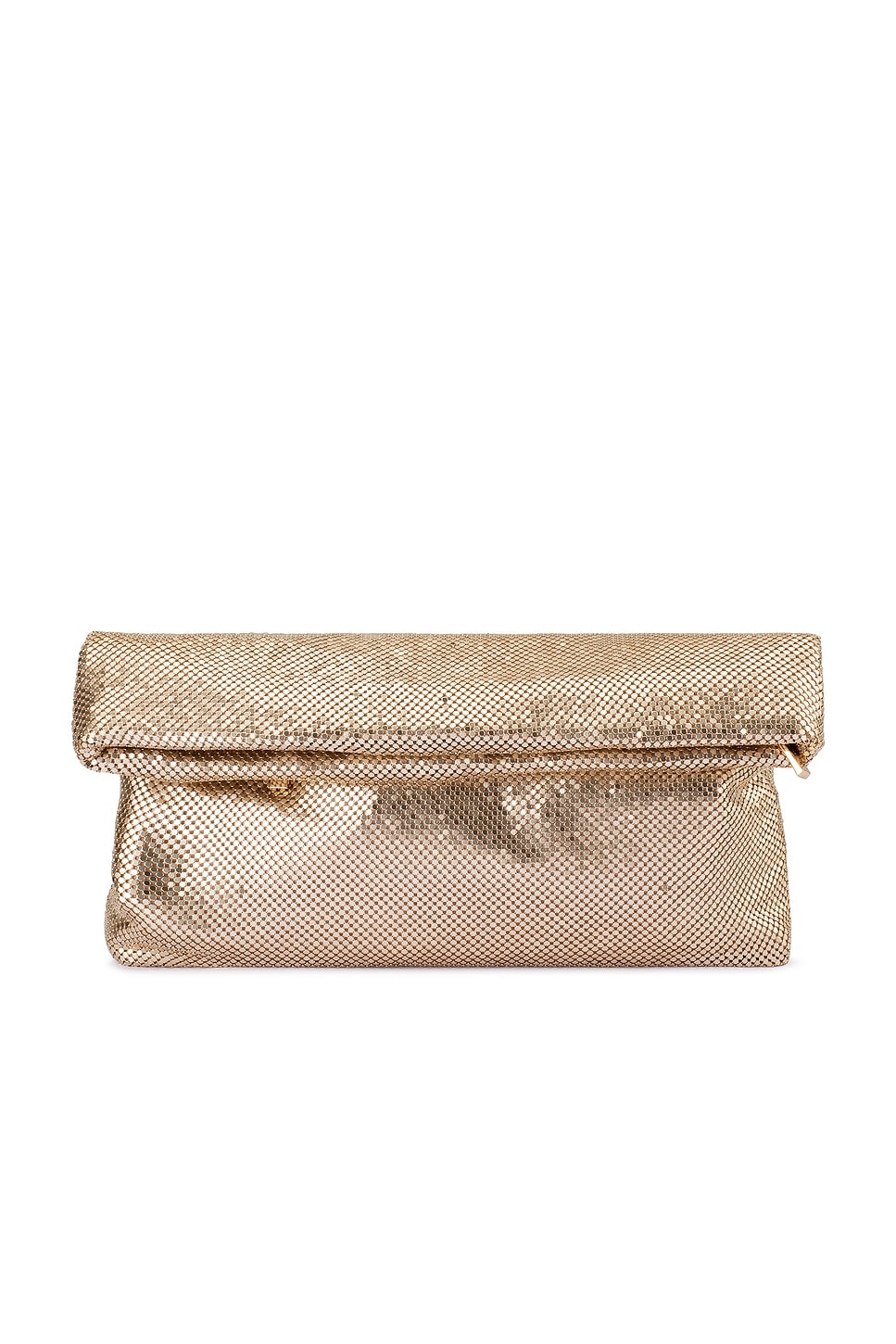 olga berg Clem Oversized Clutch in Gold | REVOLVE