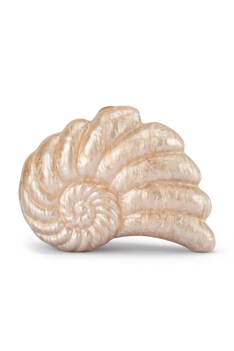 olga berg Indi Shell Clutch in Natural | REVOLVE
