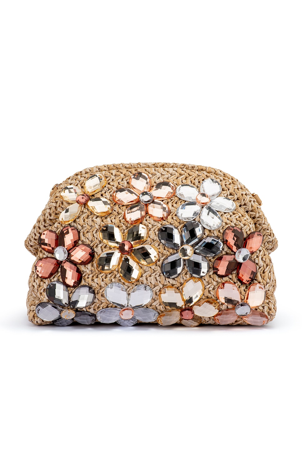Fern Crystal Embellished Clutch