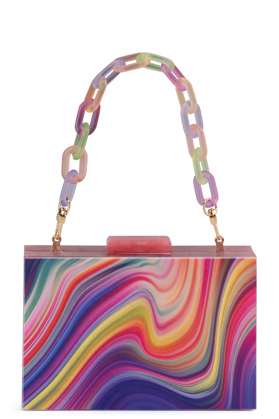 Dorothy Swirl Print Box Clutch