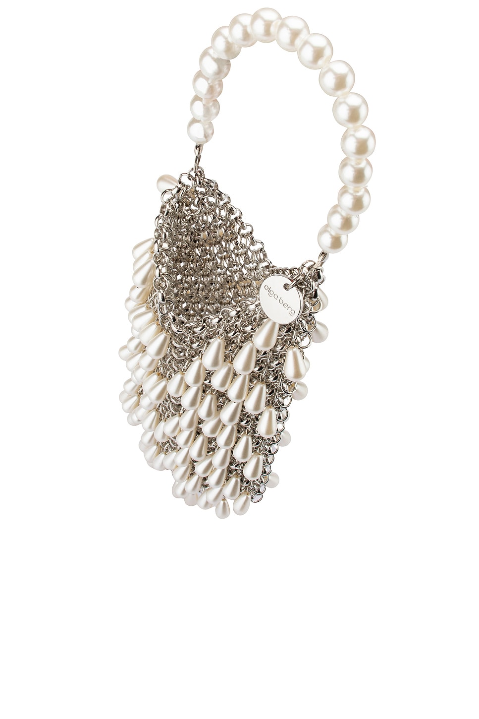 olga berg Jaden Pearl Chainmail Bag
