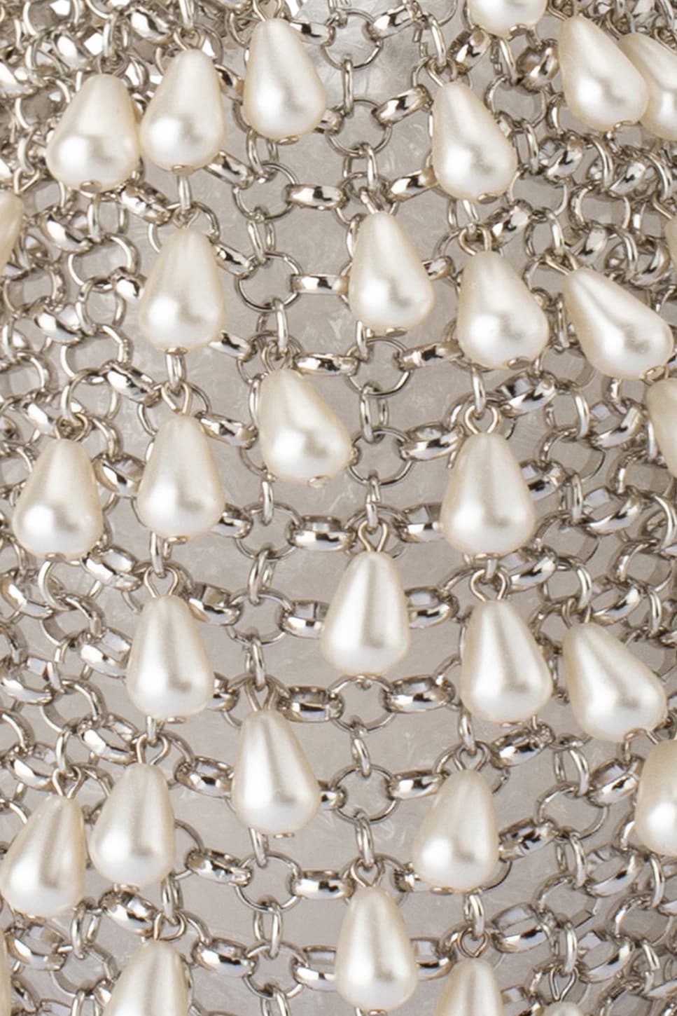 olga berg Jaden Pearl Chainmail Bag