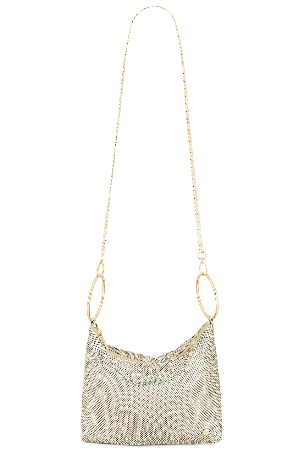 ★olga berg★ メッシュポーチ カラー: Gold Light Gold Natasha Ball Mesh Clutch | Olga Berg