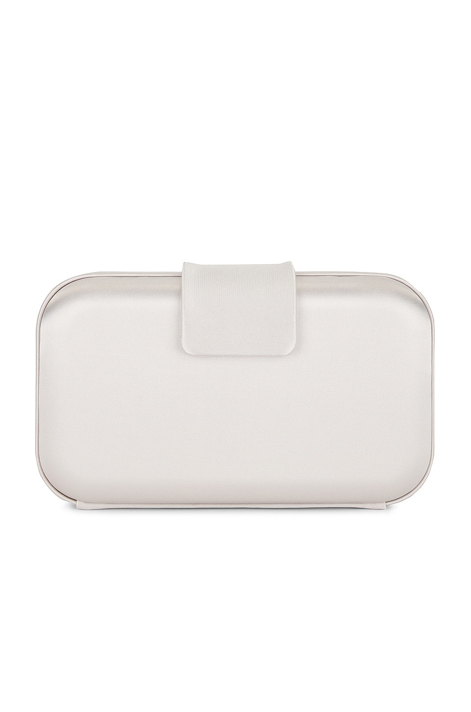 olga berg Emmy Crystal Trim Clutch in Oyster