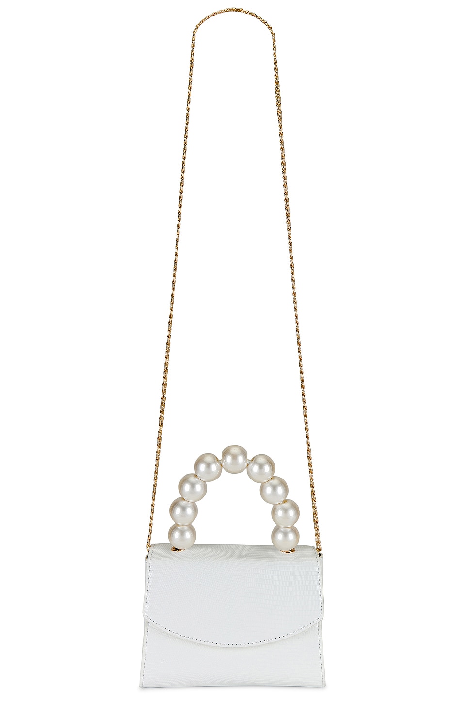 olga berg Peta Pearl Handle Bag in White | REVOLVE
