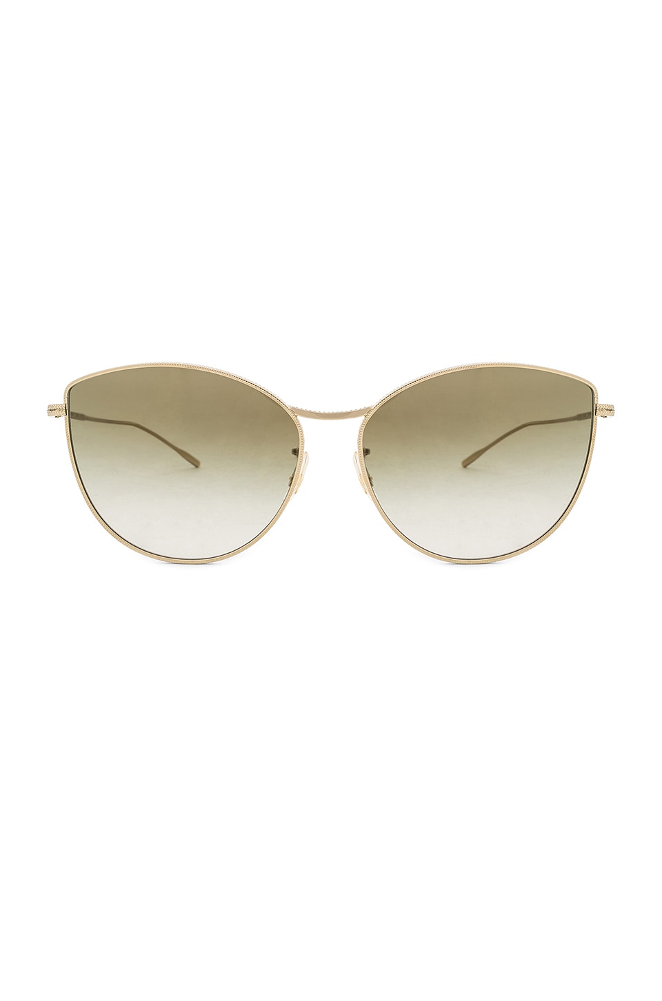 Oliver Peoples Rayette in Soft Gold & Olive Gradient | REVOLVE