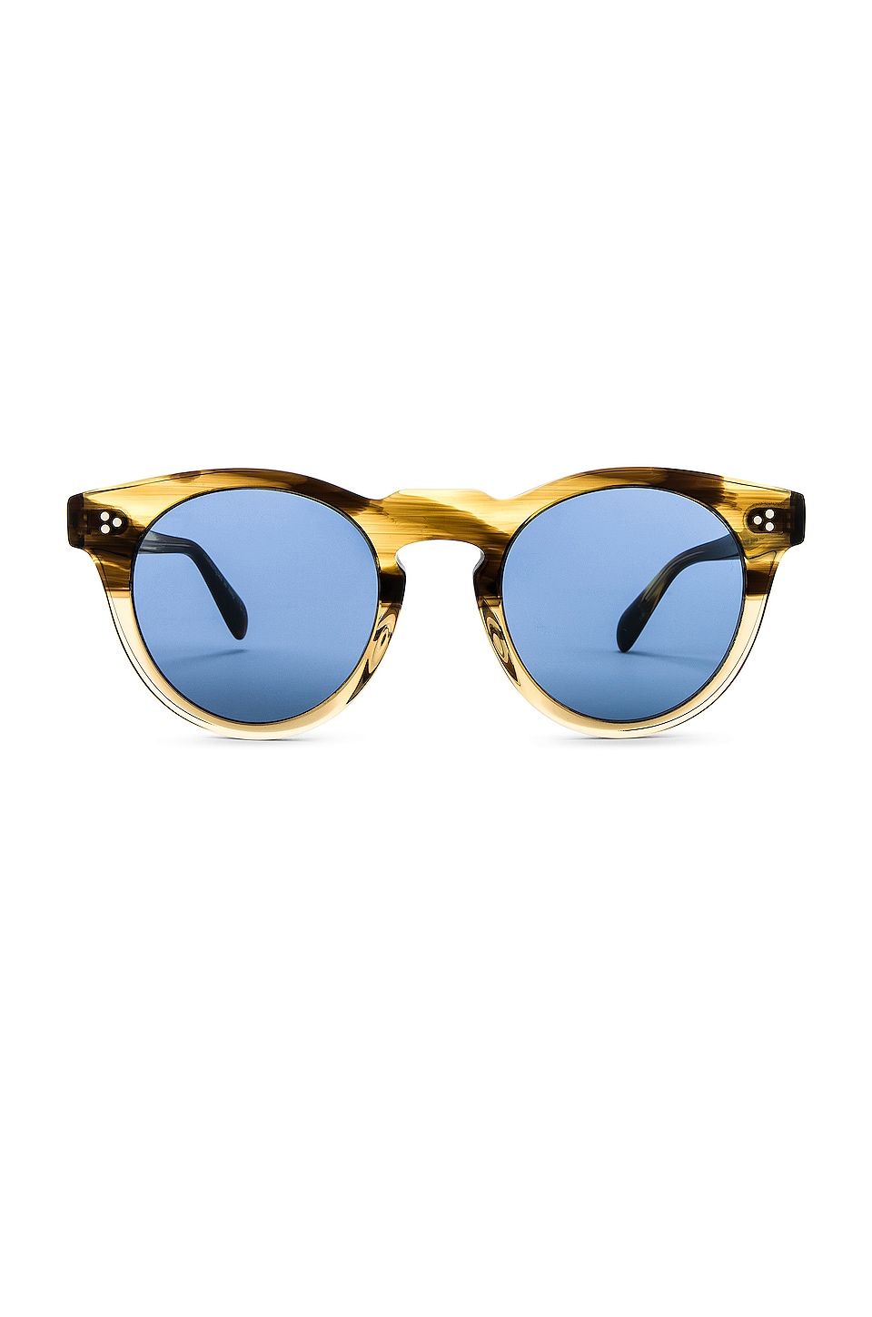 Oliver Peoples Lewen Sunglasses in Canarywood Gradient | REVOLVE