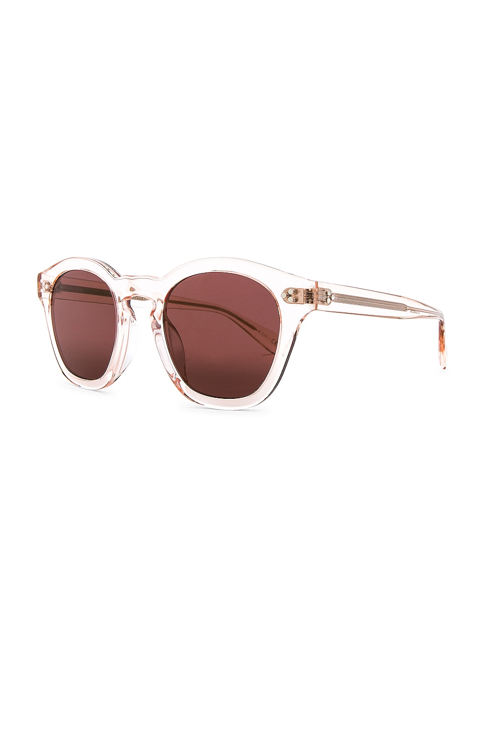 Oliver Peoples Boudreau L.A Sunglasses in Light Silk & Burgundy Mirror