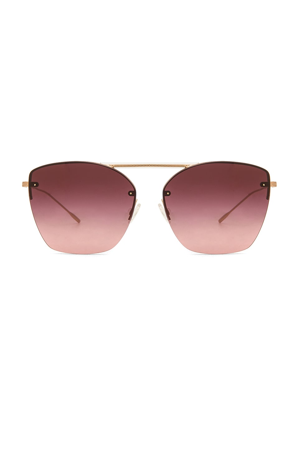 Oliver Peoples Ziane in Rose Gold & Marsala Gradient | REVOLVE