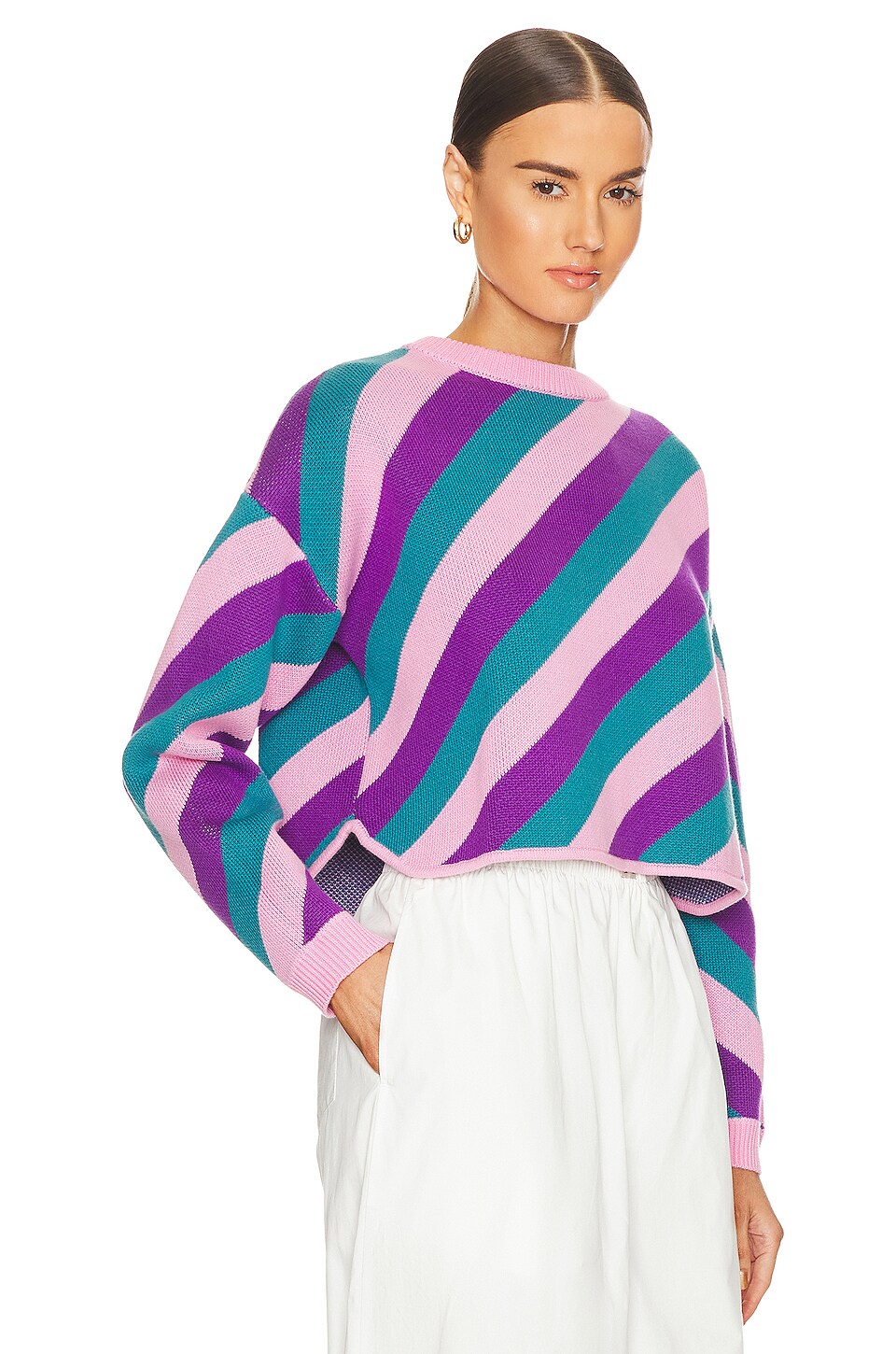 Olivia Rubin Mickey Sweater in Three Colour Stripe