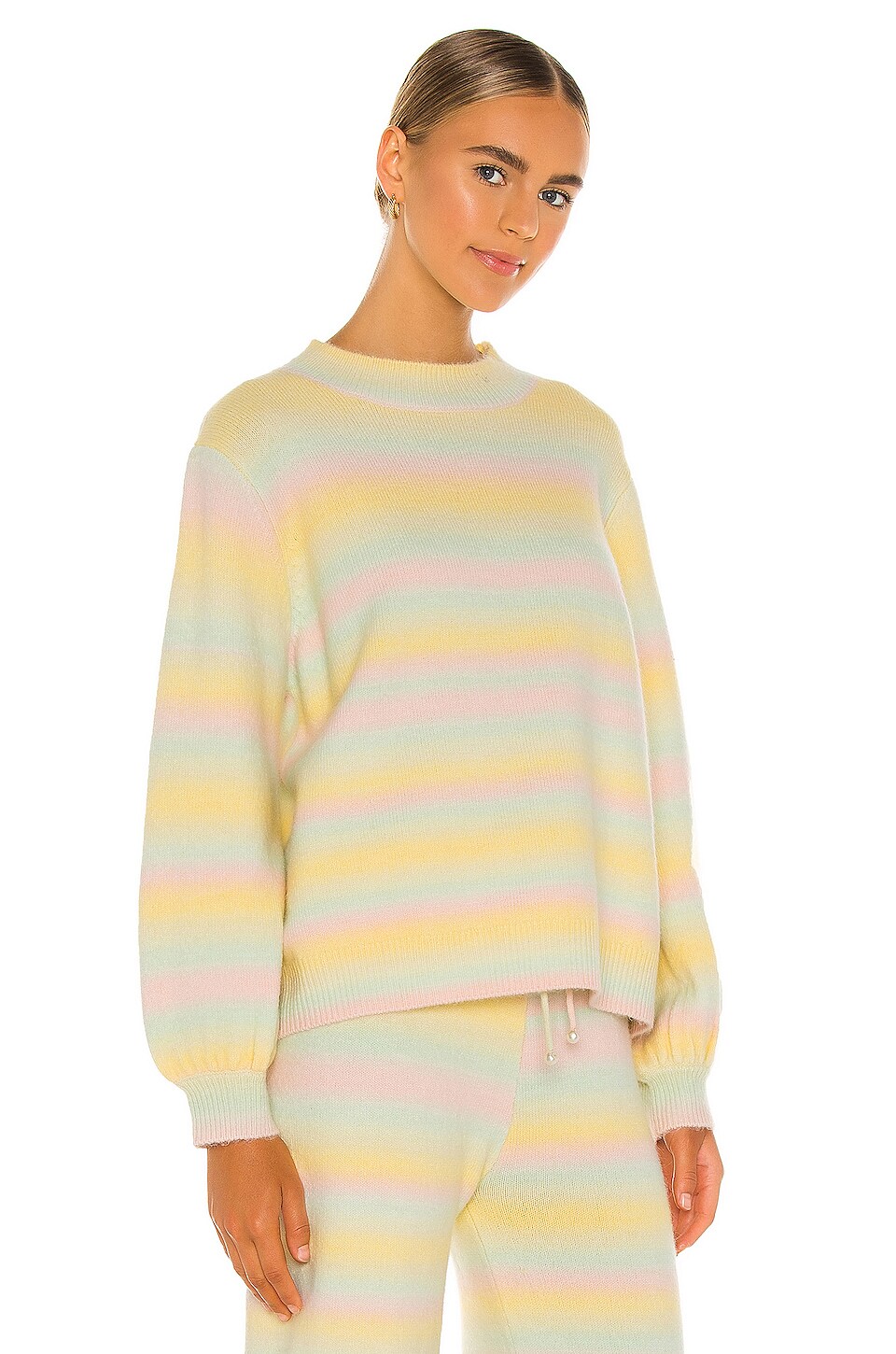 Olivia Rubin Nettie Knitted Sweater in Pastel Ombre