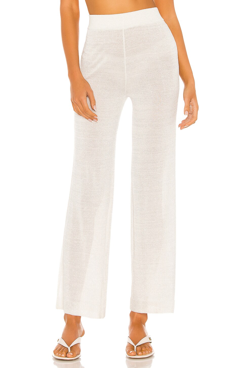 One Grey Day X REVOLVE Signy Pant in Ivory & Silver | REVOLVE