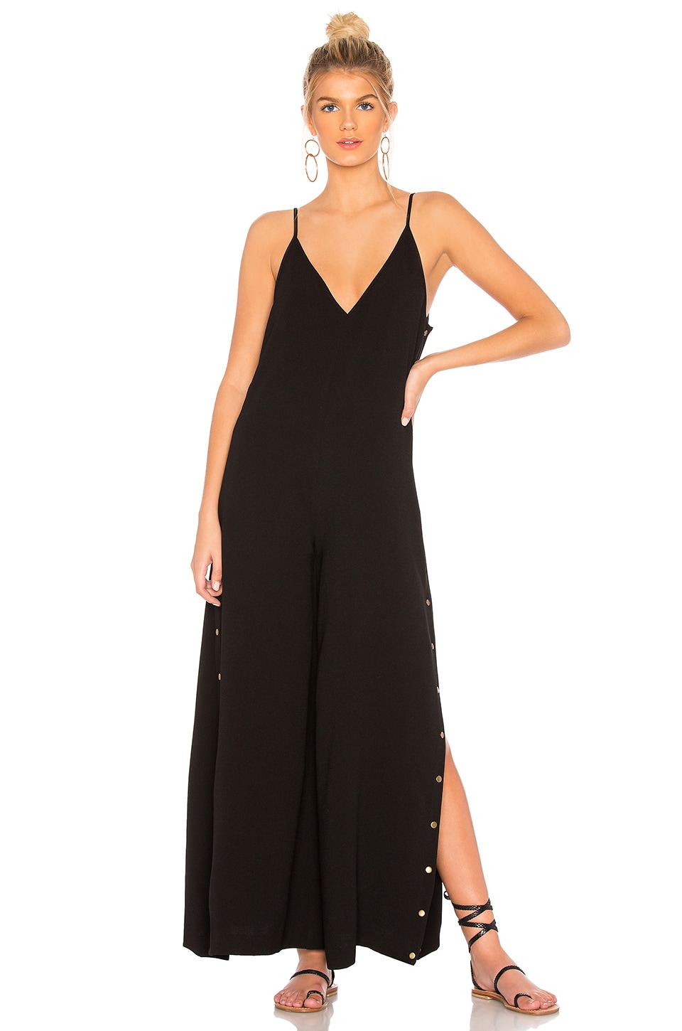 black studded jumpsuit