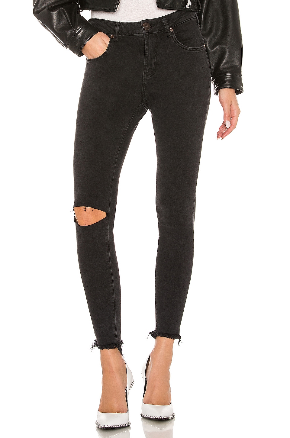 One Teaspoon Freebirds II Skinny in Black Swan | REVOLVE