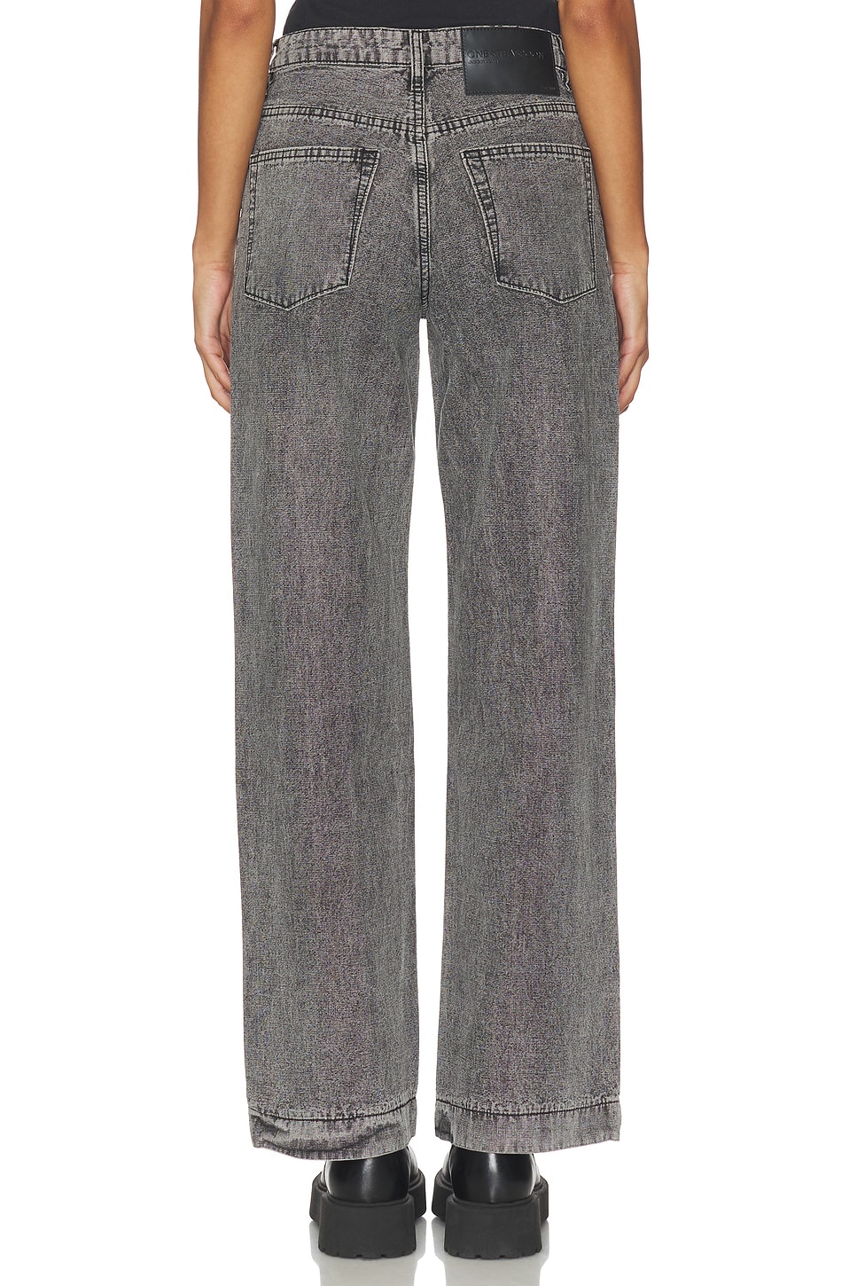One Teaspoon Jackson Mid Waist Wide Leg Jeans