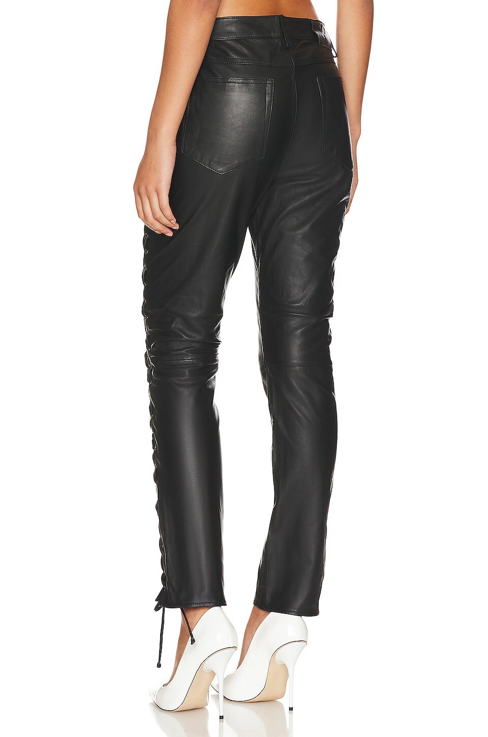 One Teaspoon Blacklight Leather Lace Up Pants thumbnail