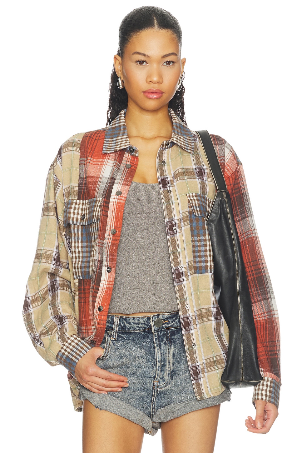 Essential Patchwork Flannel Shirt