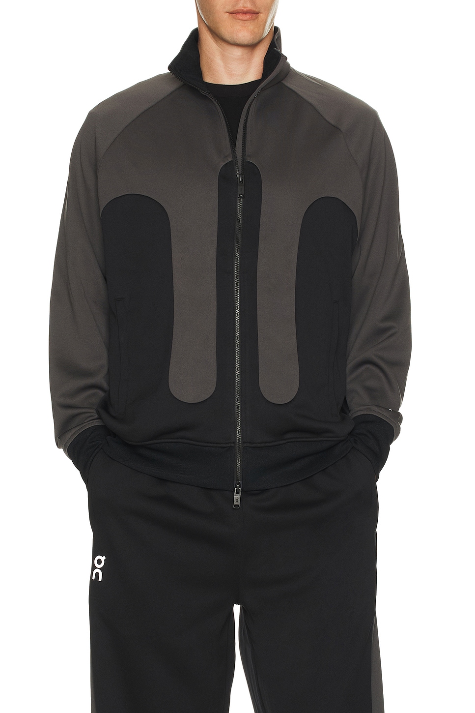 On x Ikon Track Jacket in Black & Eclipse | REVOLVE