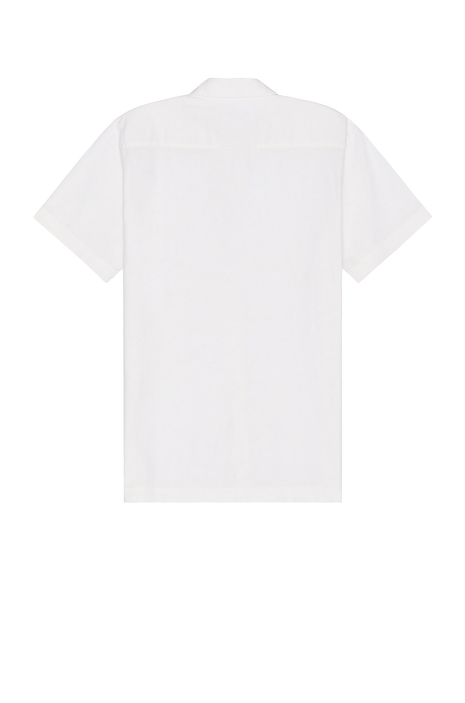 onia Stretch Linen Shirt in White