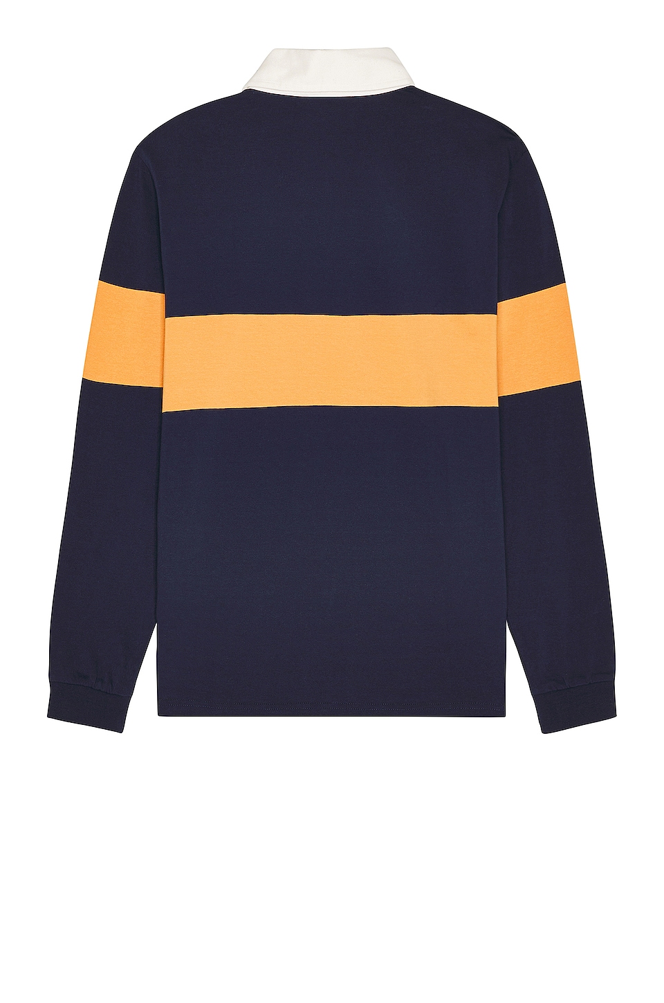 onia Love Sleeve Rugby Polo in Deep Navy