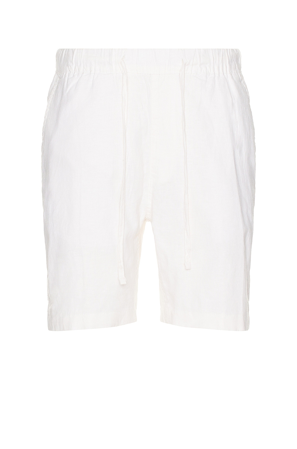 onia Stretch Linen Pull On Short in White