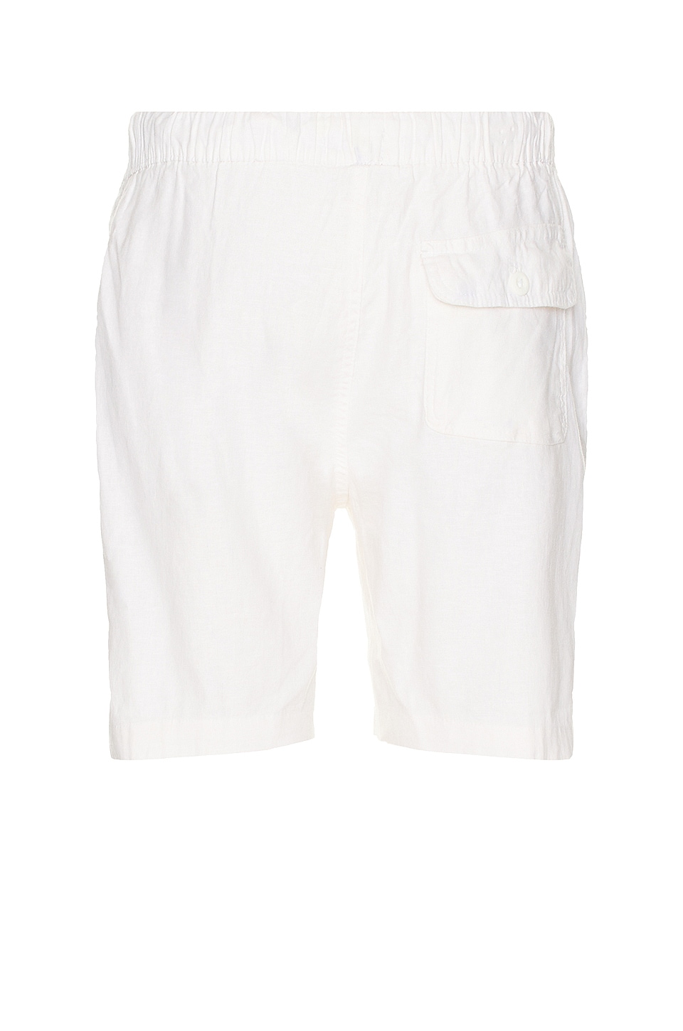 onia Stretch Linen Pull On Short in White