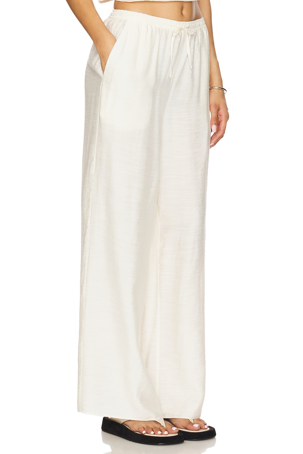 Onia Textured Gauze Wide Leg Pant thumbnail
