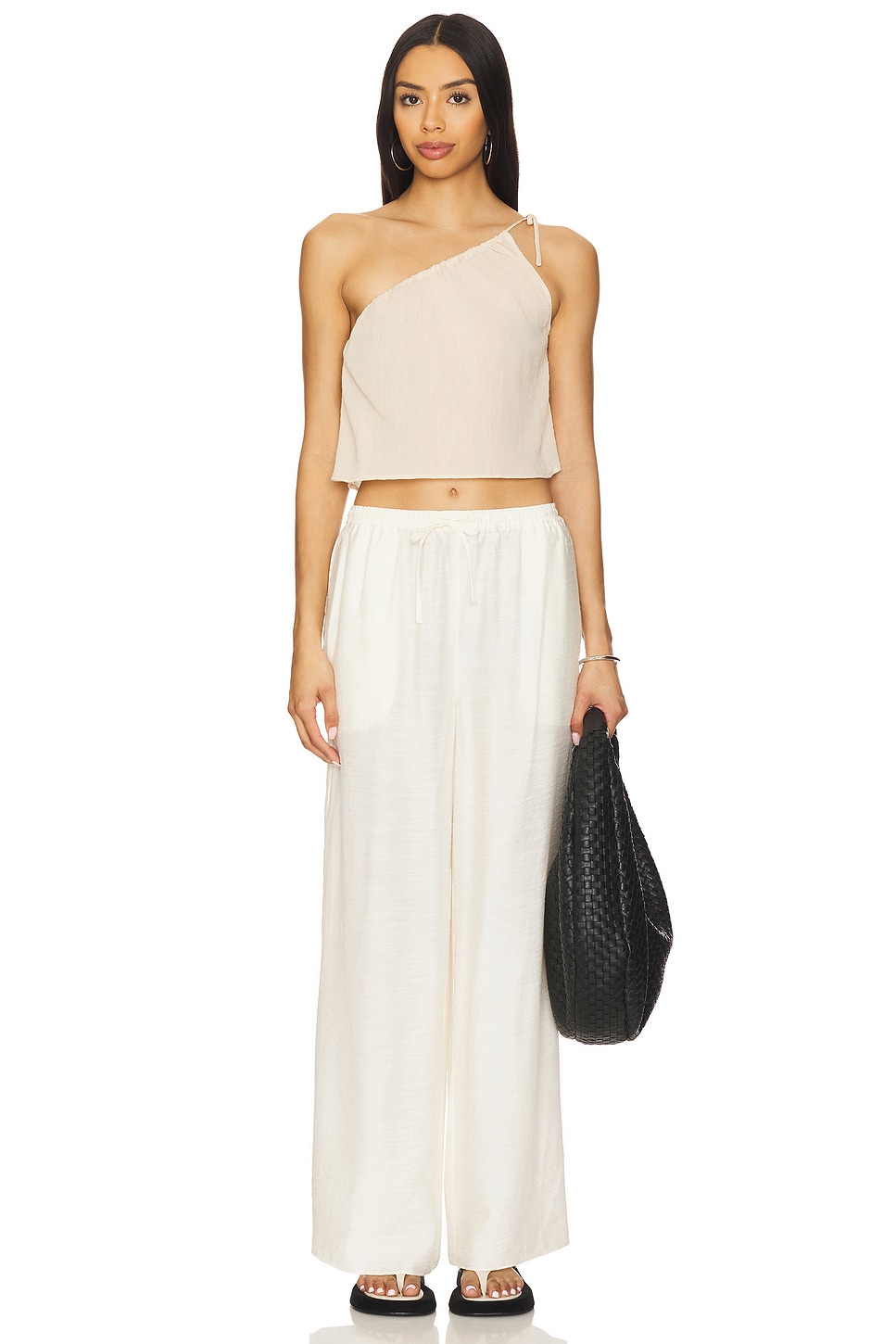 Onia Textured Gauze Wide Leg Pant thumbnail