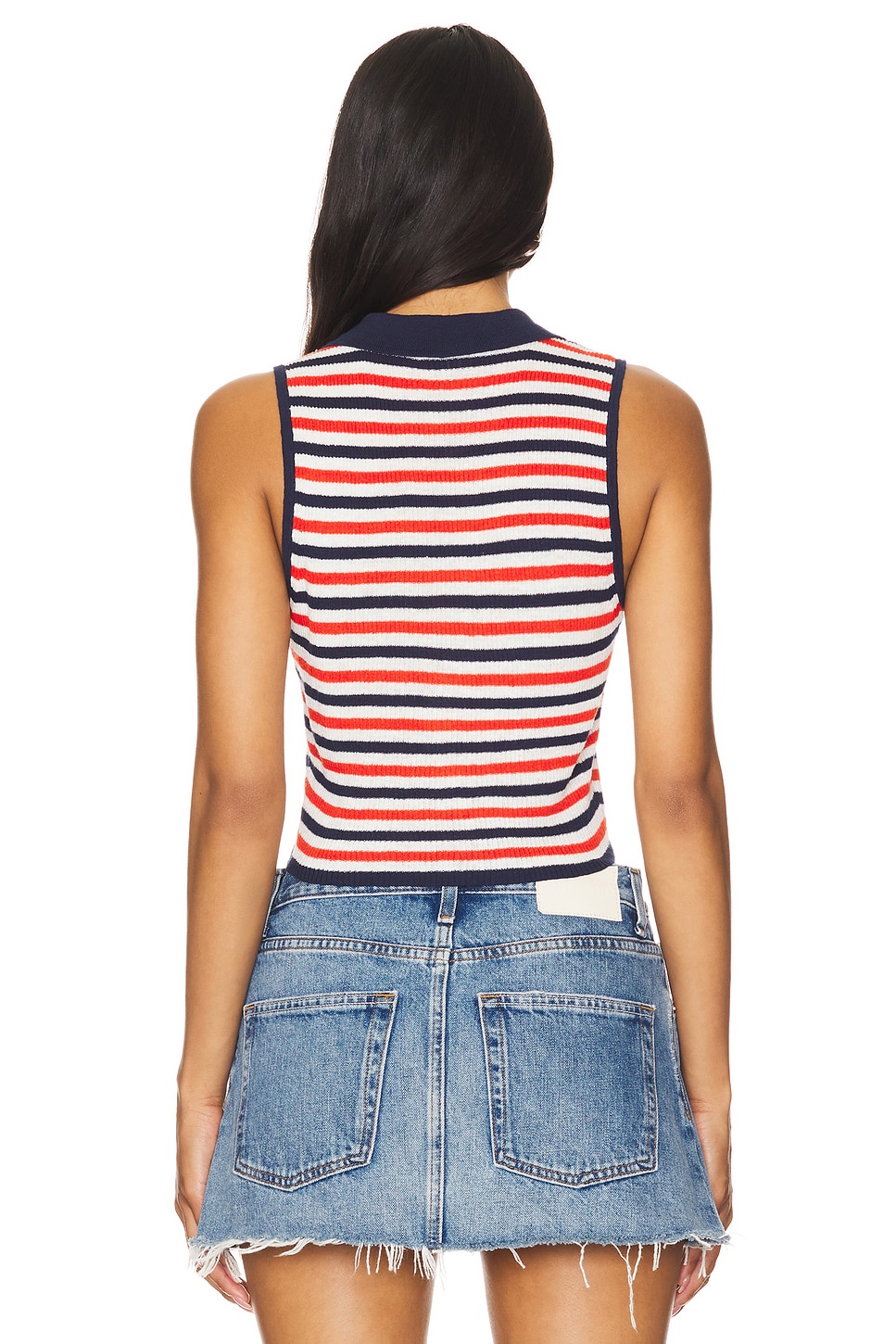 Onia Linen Rib Polo Tank thumbnail