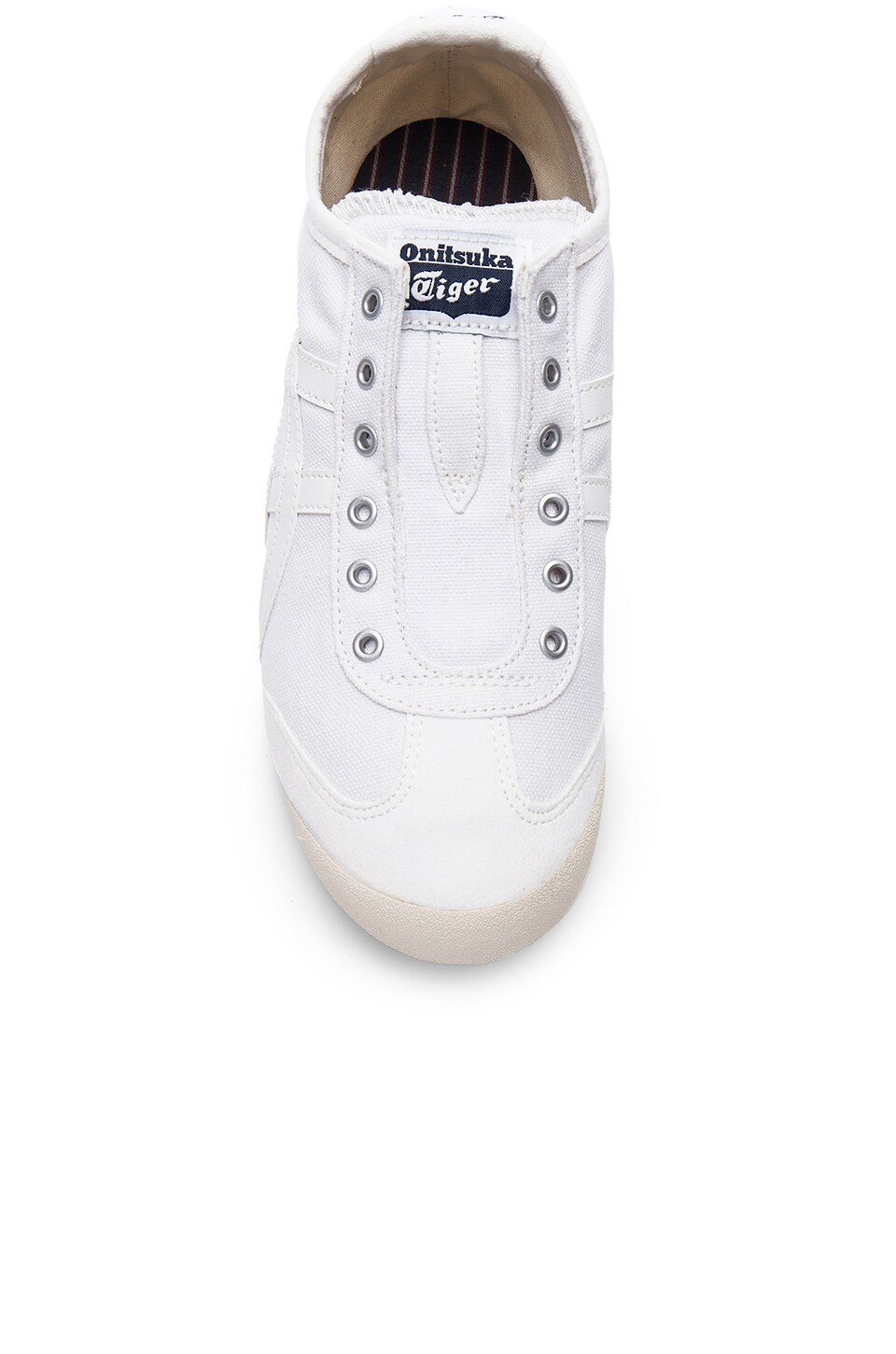 onitsuka white slip on