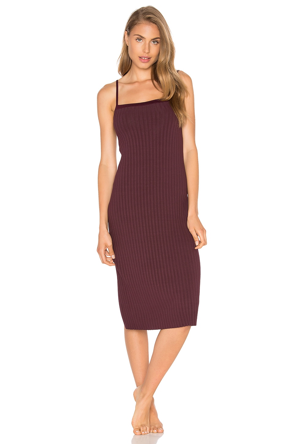 wine slip dress