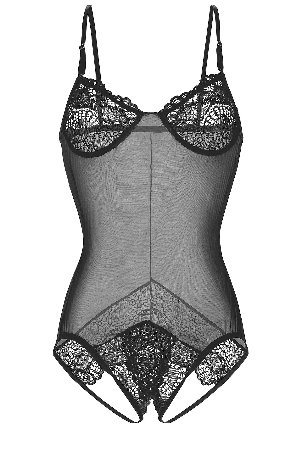 Only Hearts Whisper Sweet Nothings Coucou Bodysuit Black