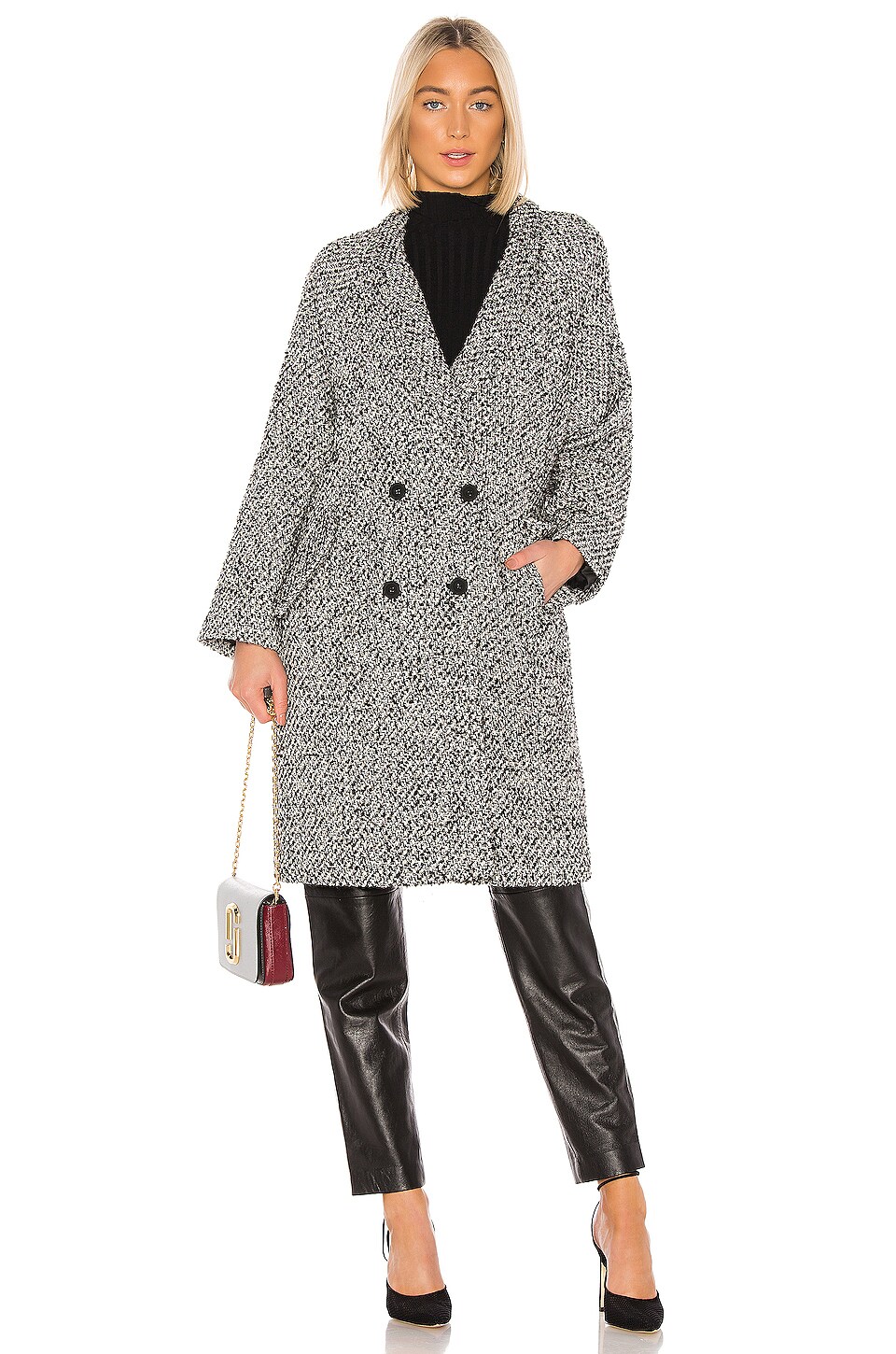 ON PARLE DE VOUS Kentucky Wool Coat in Noir