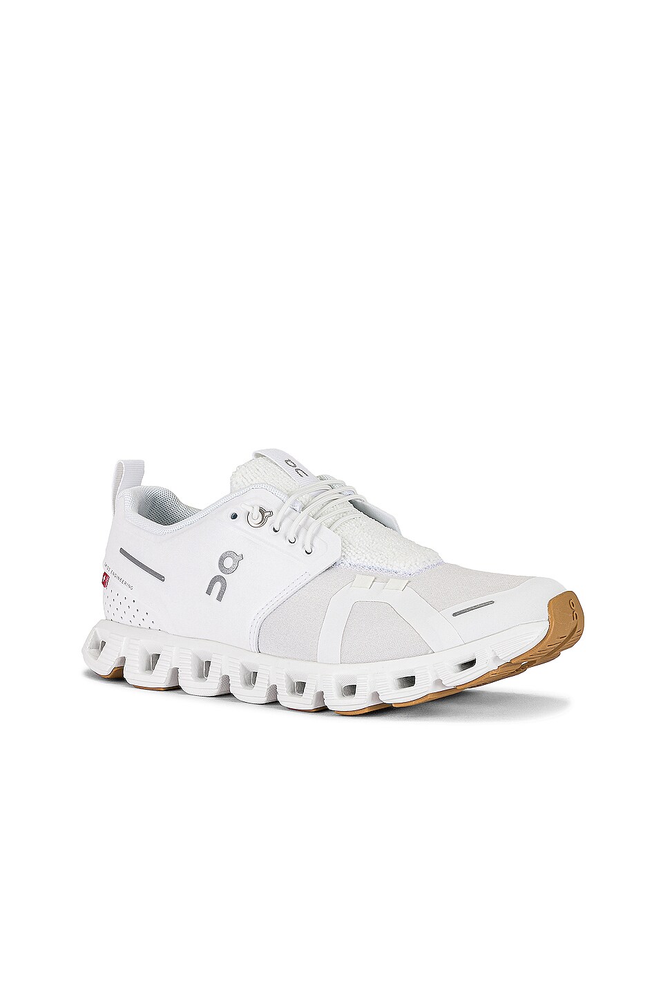 On Cloud 5 Terry Sneaker in White & Almond