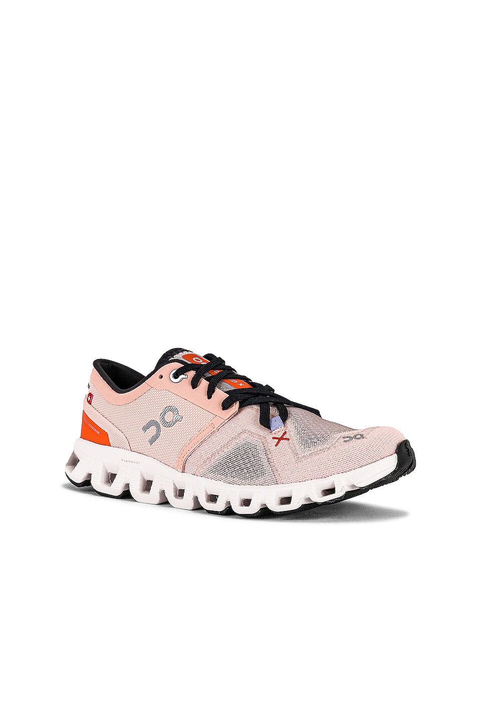 On Cloud X 3 Sneaker in Rose & Sand