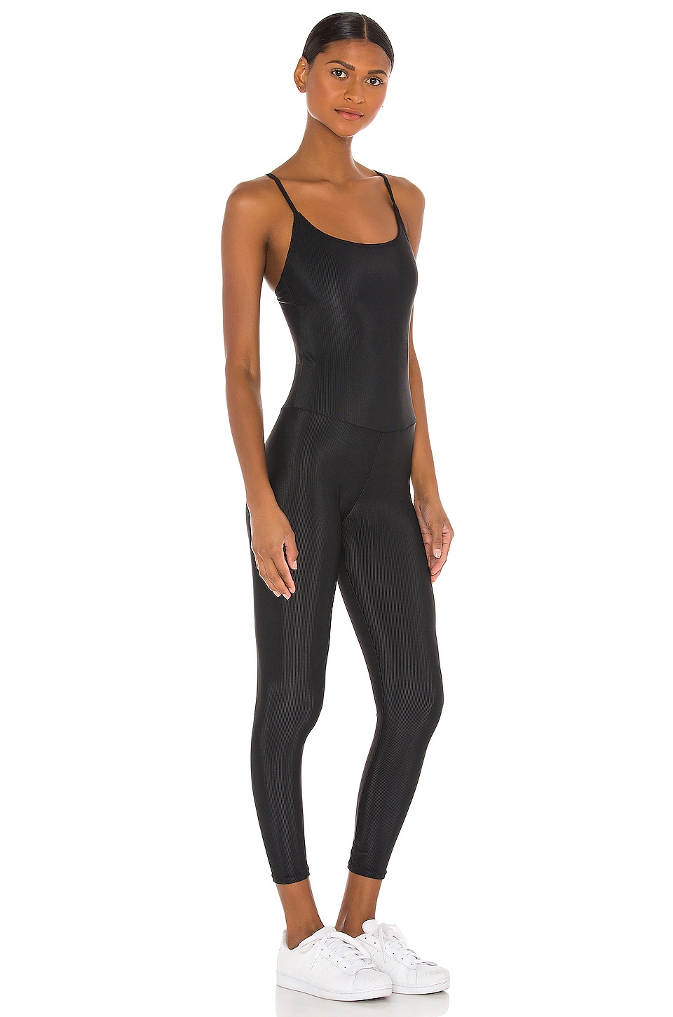 onzie Long Leotard Jumpsuit in Black RIb | REVOLVE