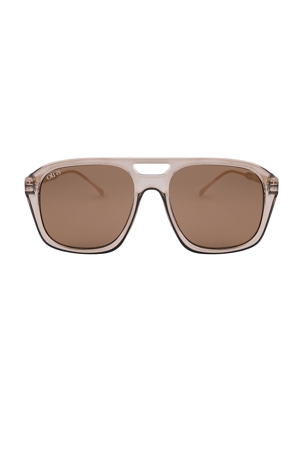 Otra Reina Sunglasses in Transparent Olive & Brown | REVOLVE display picture 1