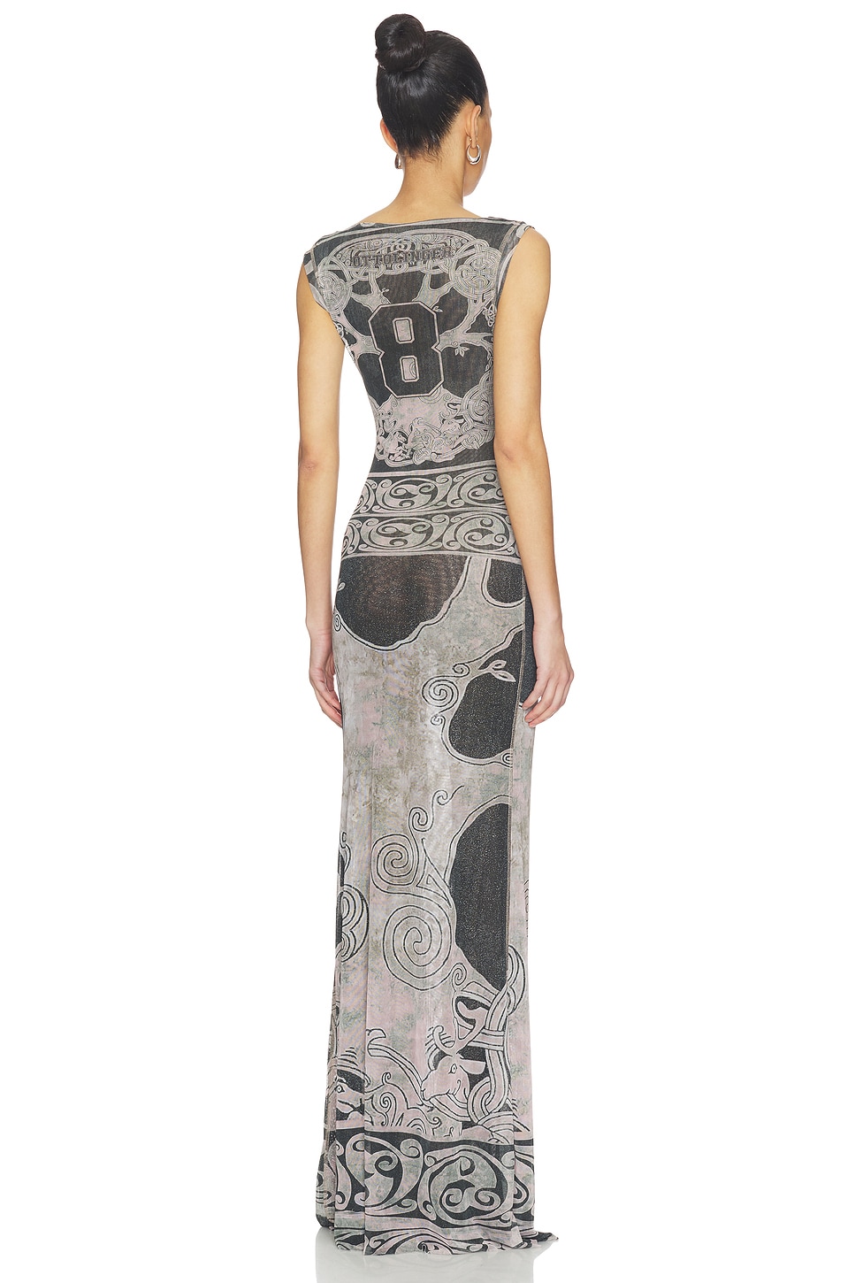 golden metallic dress for women Gold Metallic V Neck Midi Dress