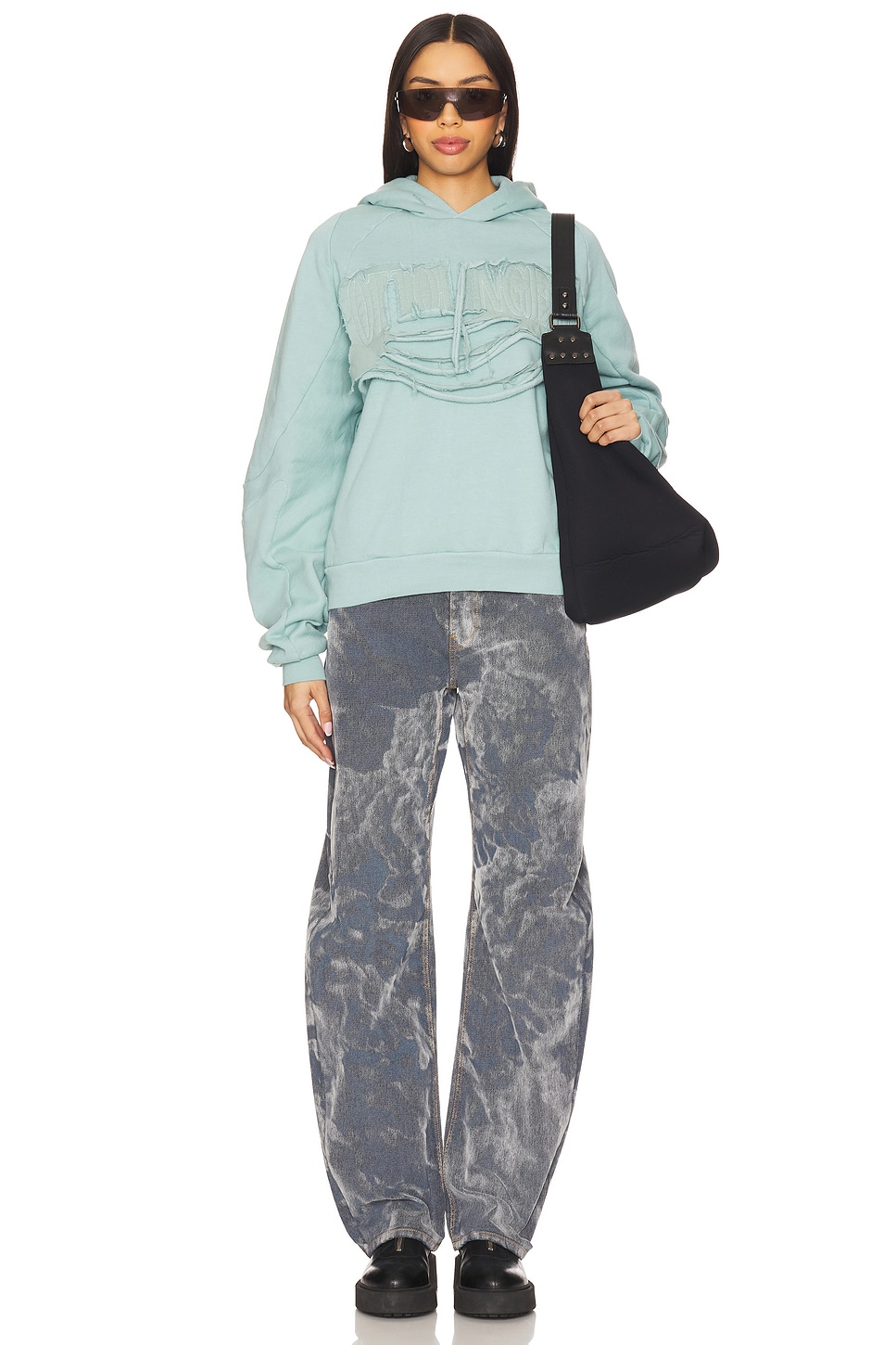Ottolinger DISTRESSED MULTILINE パーカー - Blue | REVOLVE