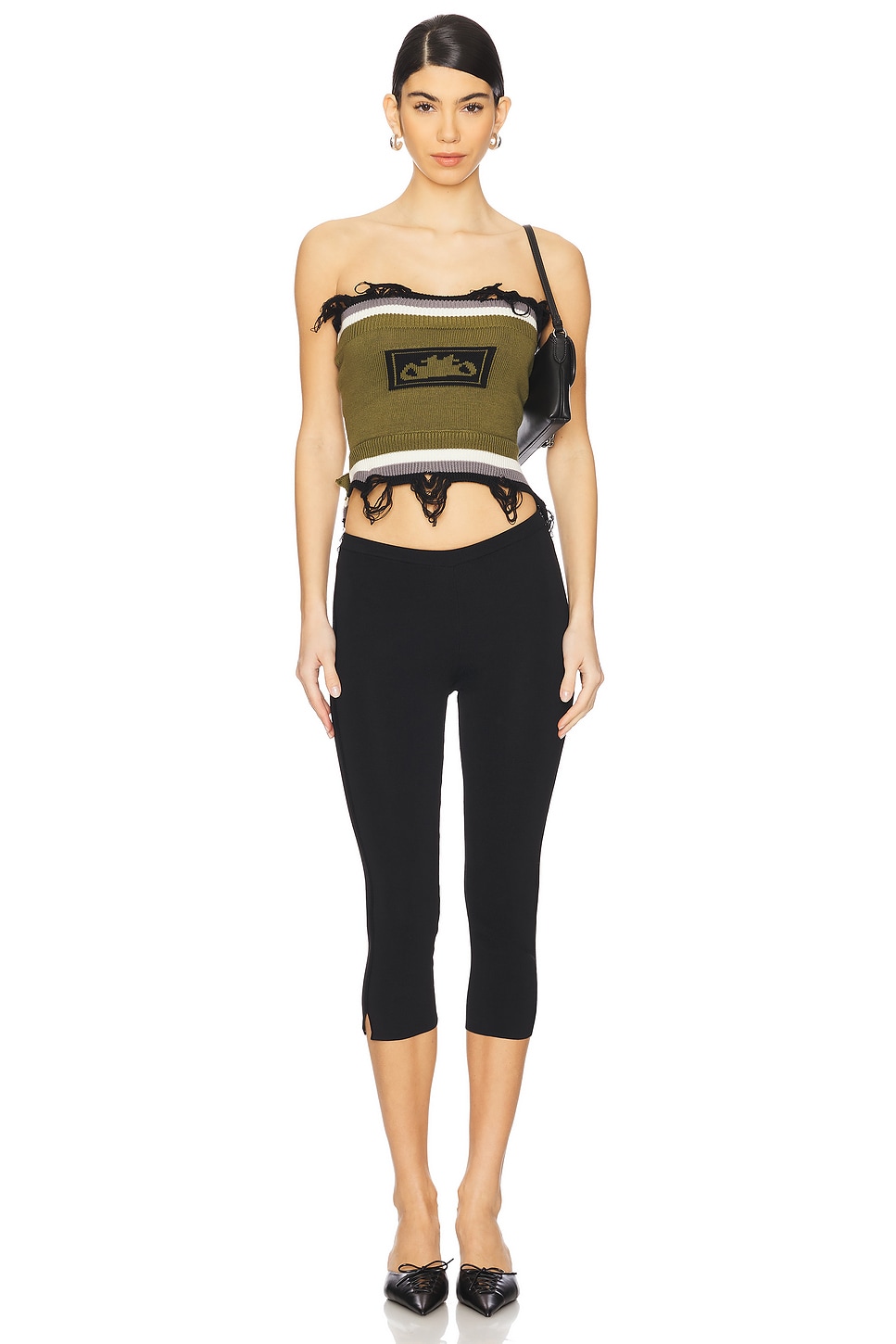 ottolinger カットソー OTTOLINGER | FITTED ZIP SHIRT