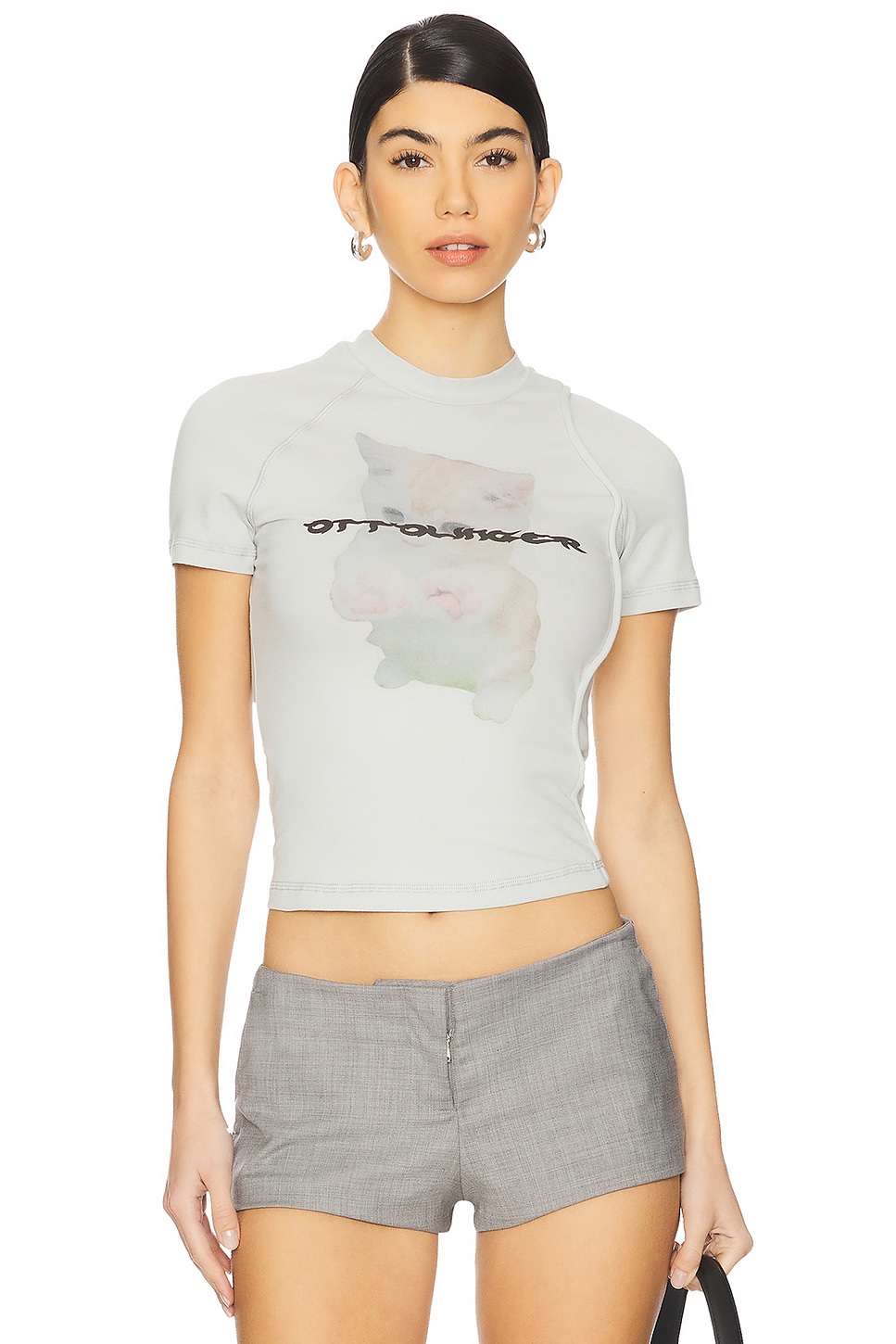 Ottolinger ディコンストラクテッドTシャツ - Grey | REVOLVE