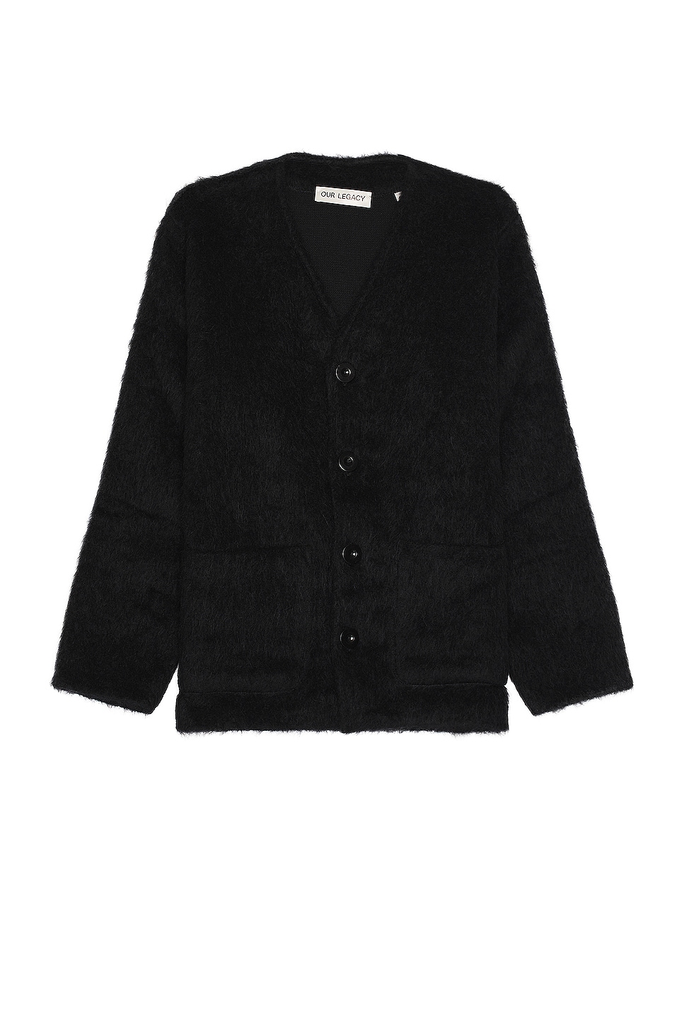 OUR LEGACY CARDIGAN BLACK MOHAIR - トップス