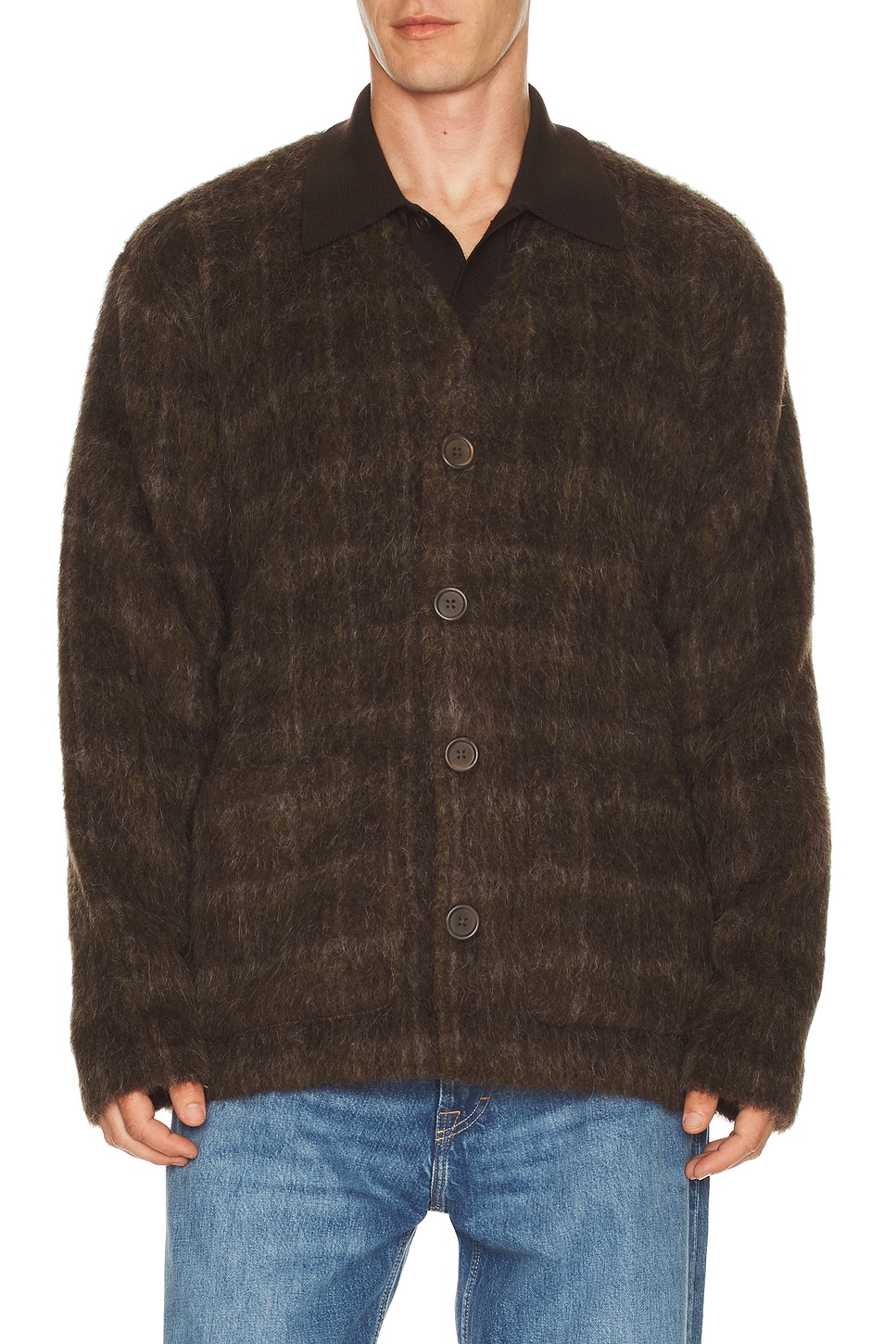 Our Legacy Cardigan in Dorf Check | REVOLVE