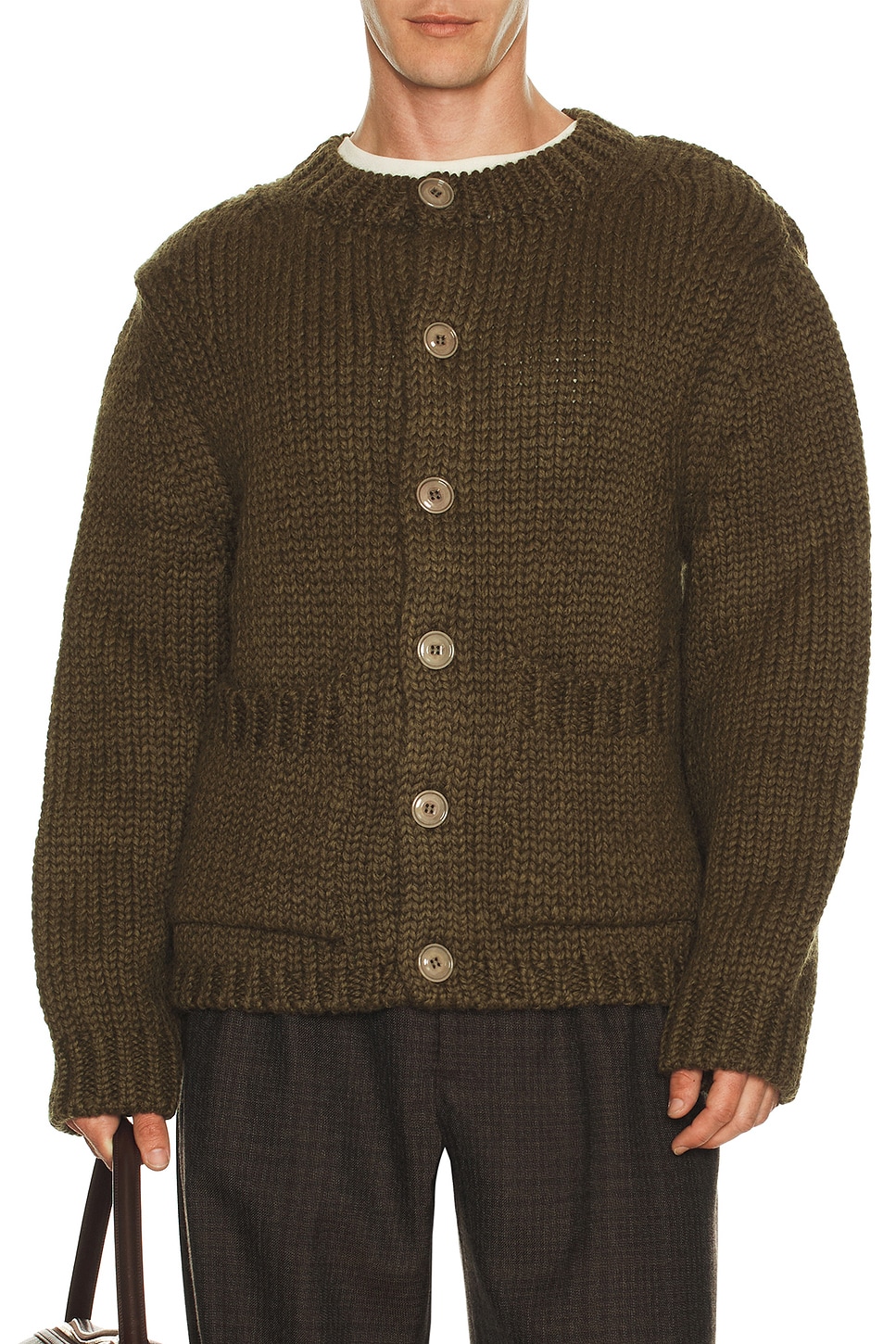 OUR LEGACY オリーブ　カーディガン Our Legacy OVER カーディガン - Olive | REVOLVE