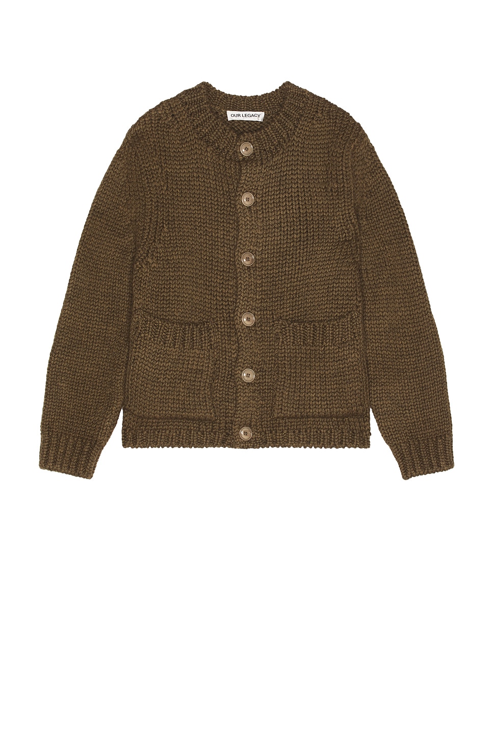 Our Legacy Over Cardigan in Olive | REVOLVE