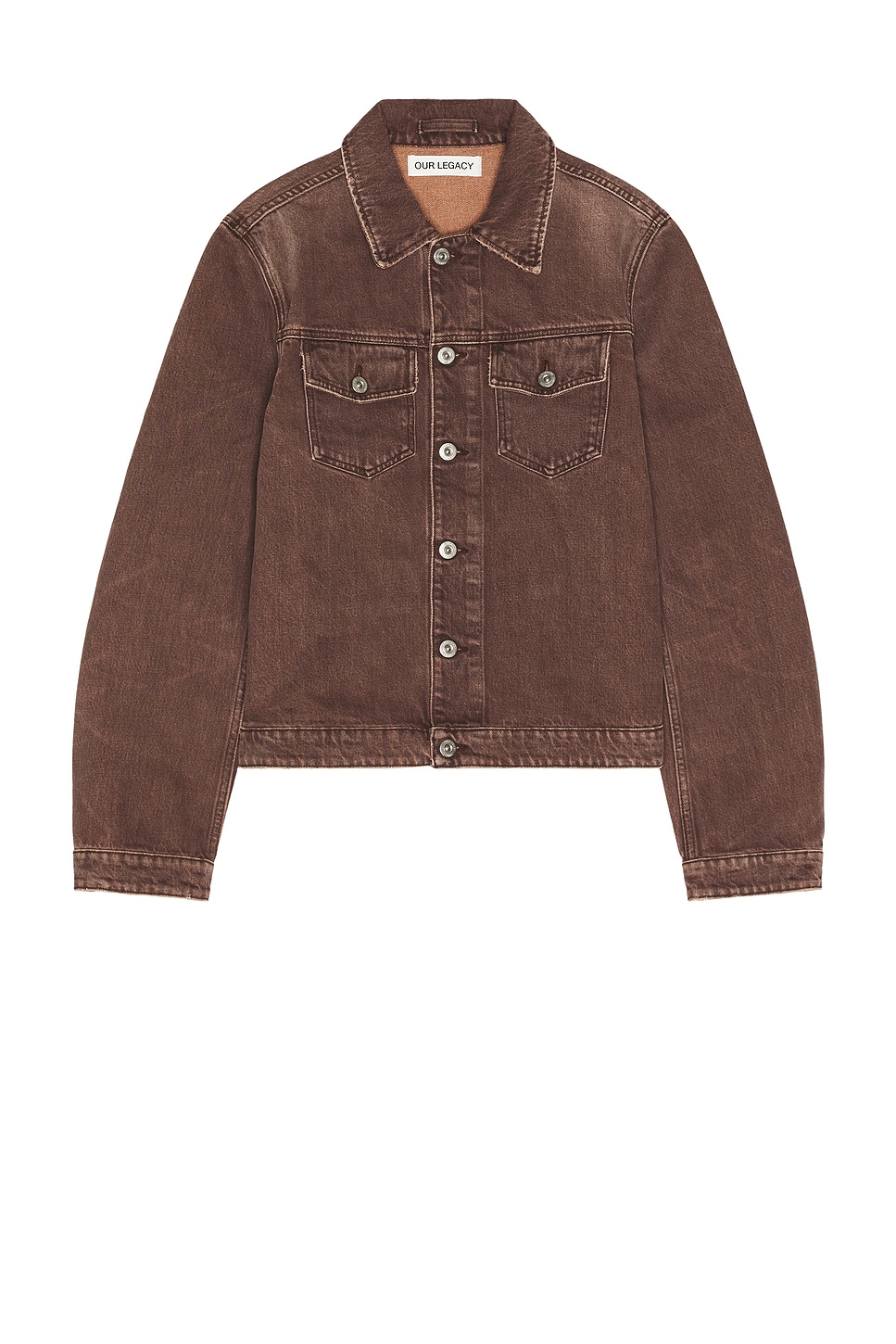 【美品】OUR LEGACY ブラウン　本革スエードシャツ スウェードジャケット Our Legacy Origin Jacket in Overdyed Choco Melon | REVOLVE