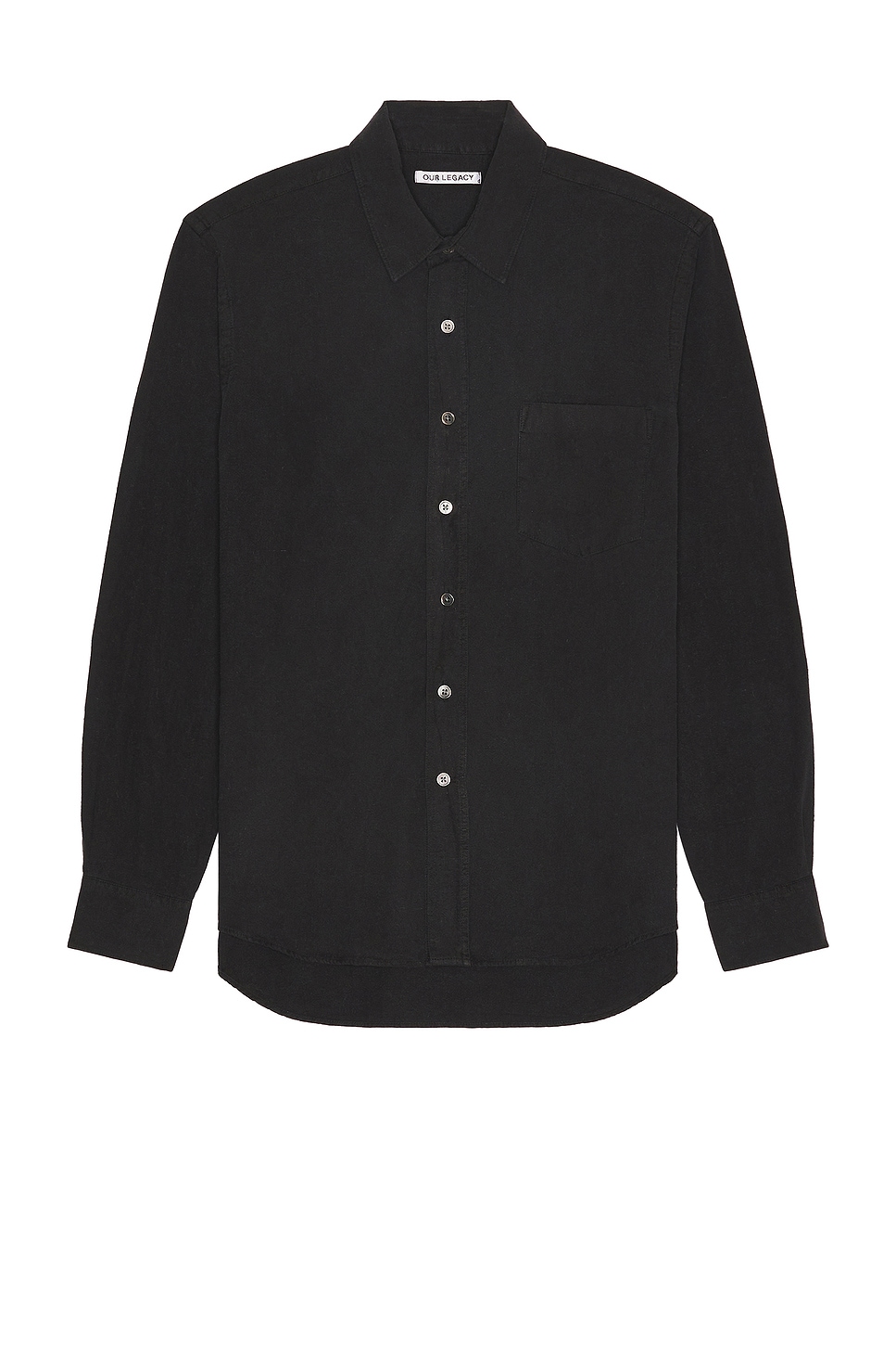 Our Legacy Classic Silk Shirt in Black | REVOLVE